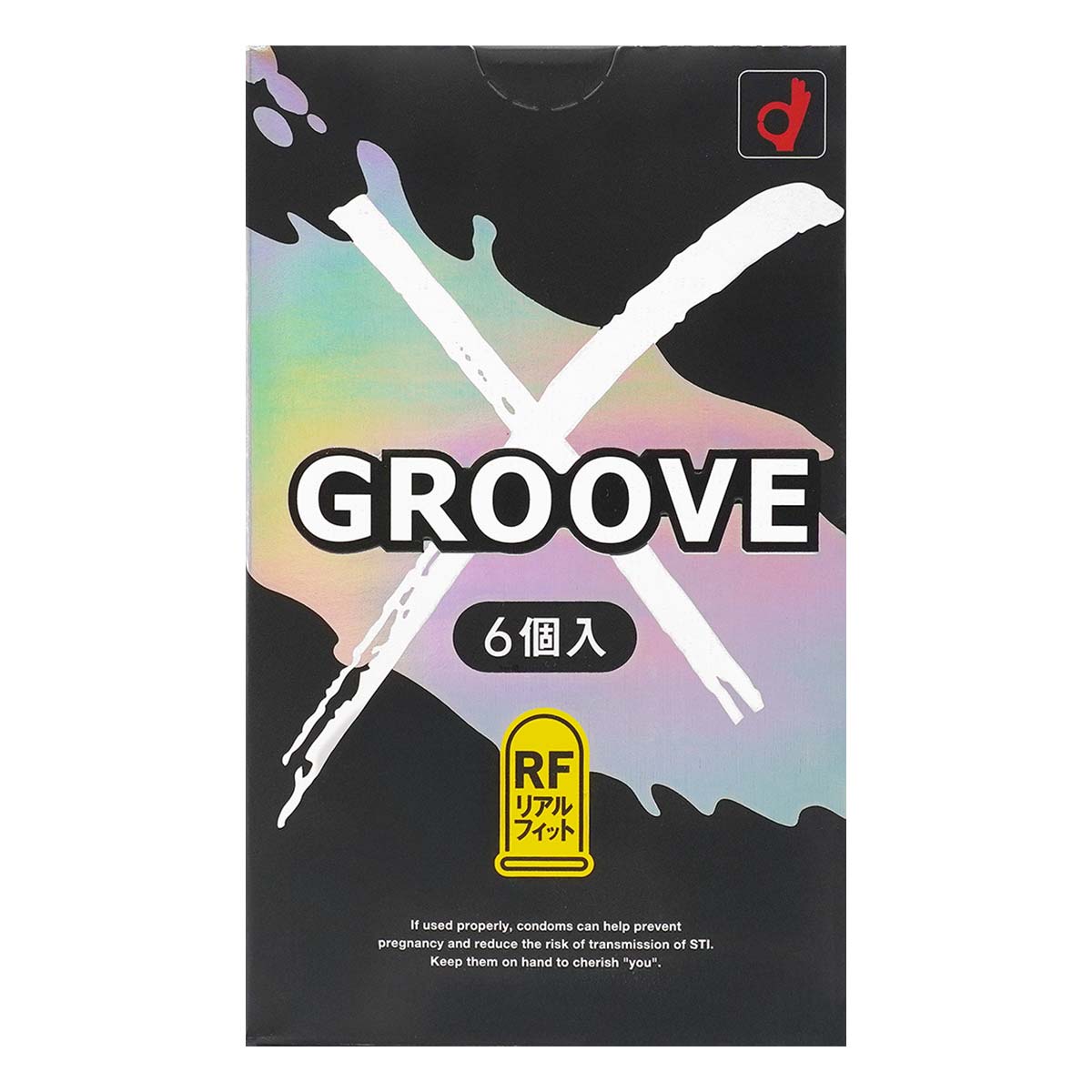 オカモト GROOVE X Real Fit (日本版) 6 個入 ラテックスコンドーム-p_2