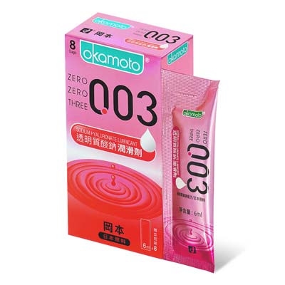 岡本 0.03 透明質酸鈉 6ml 潤滑劑 8 片裝-thumb