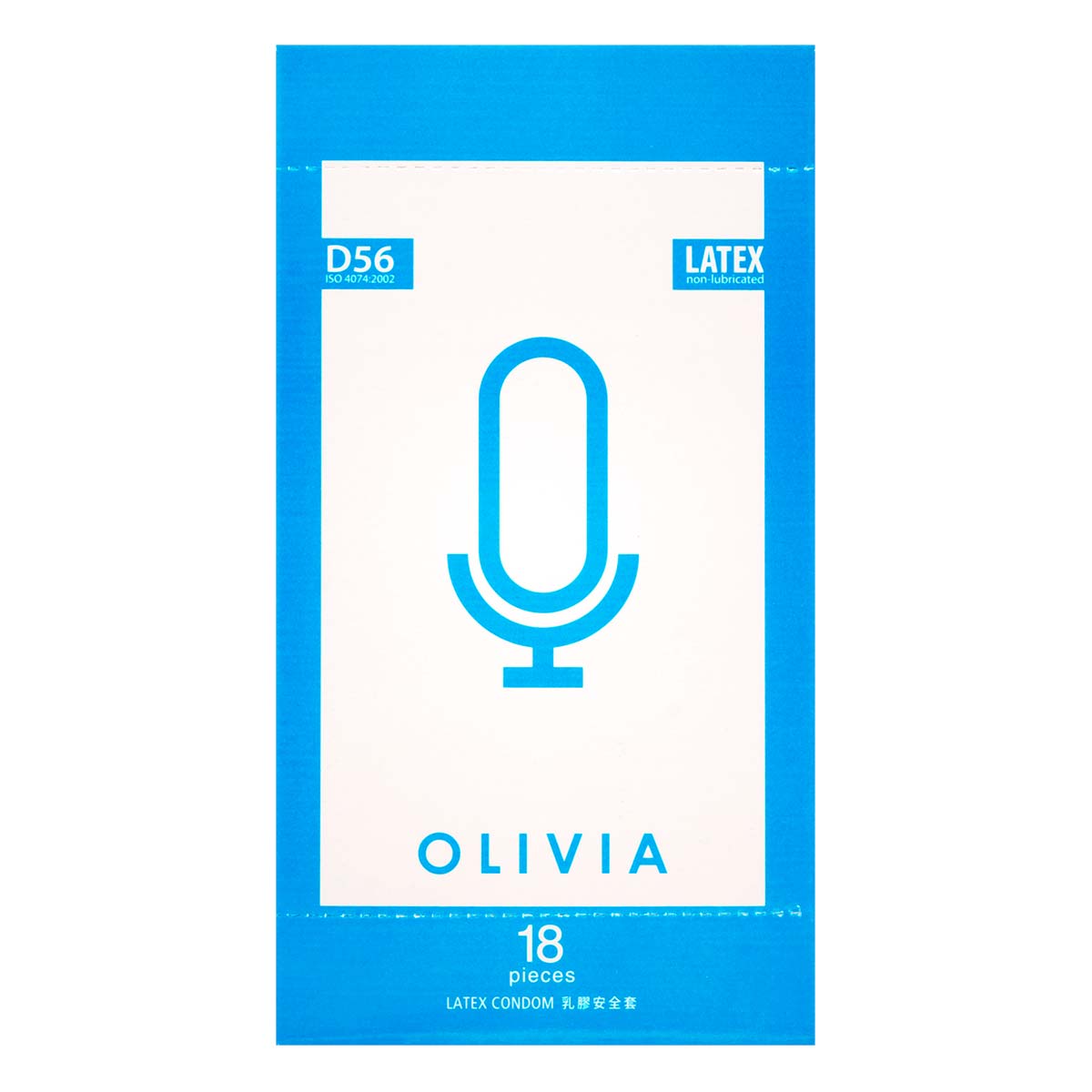 Olivia D56 non-lubricated 56mm 18's Pack Latex Condom-p_2