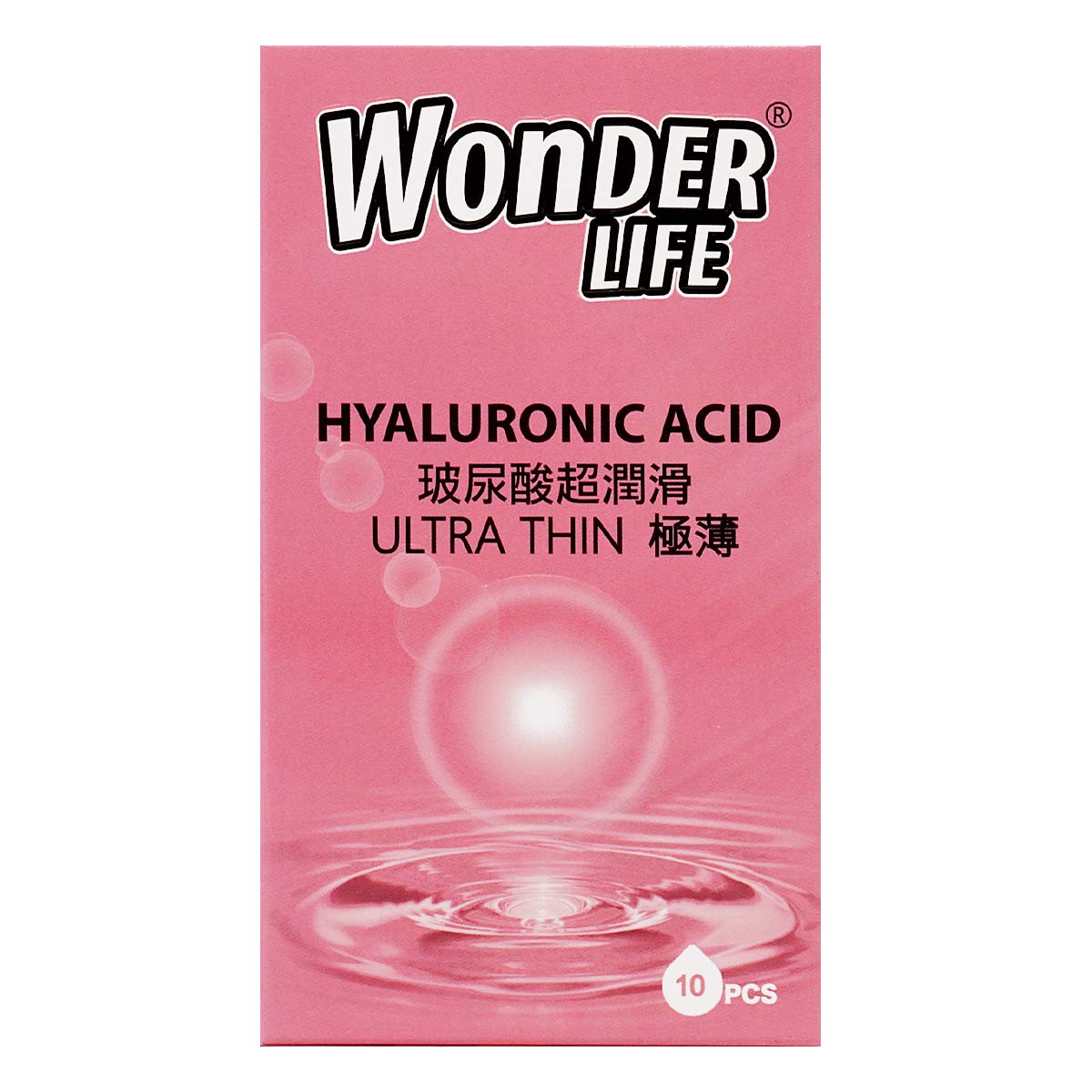 Wonder Life Hyaluronic Acid Ultra Thin 10's Pack Latex Condom-p_2