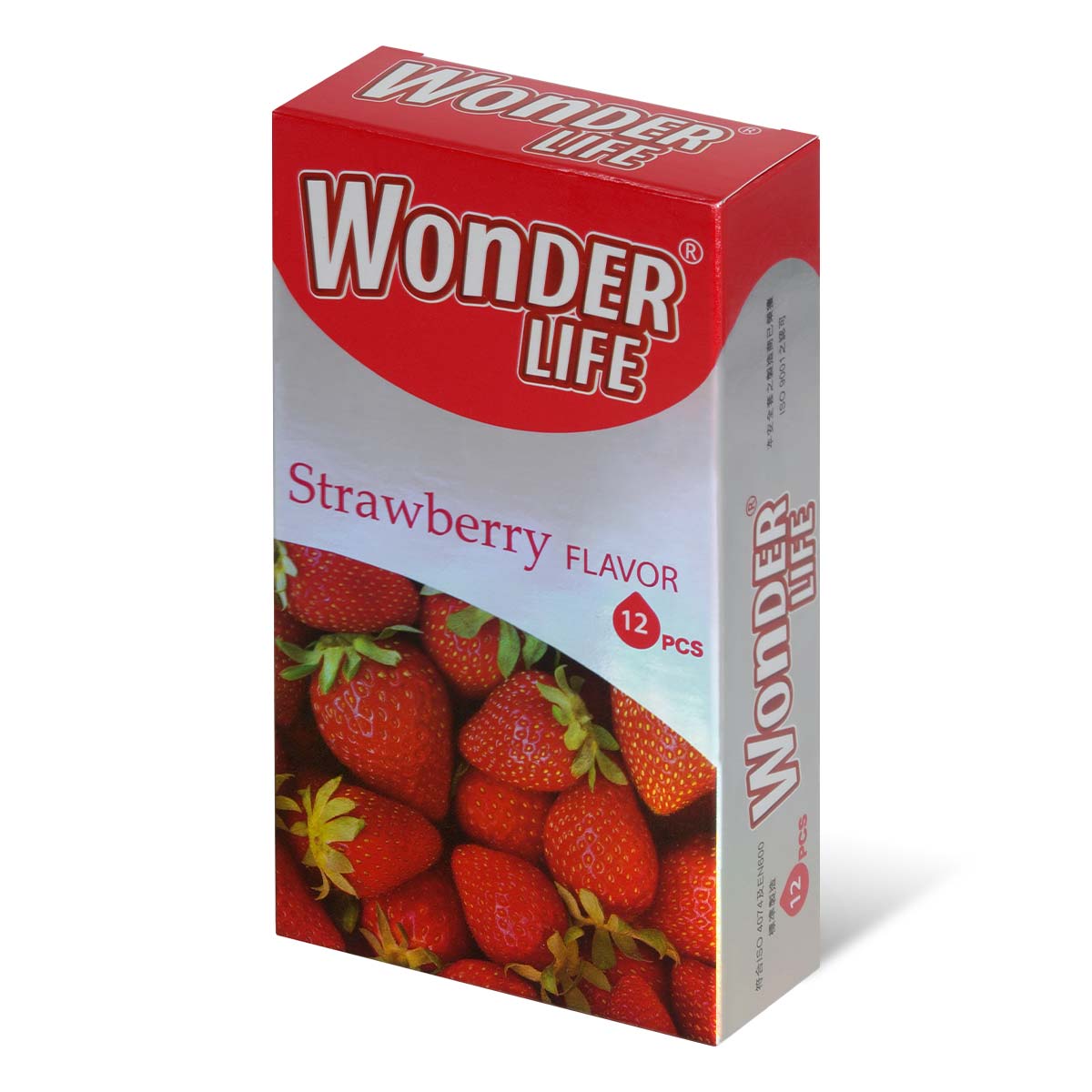 Wonder Life Strawberry Flavor 12's Pack Latex Condom-p_1