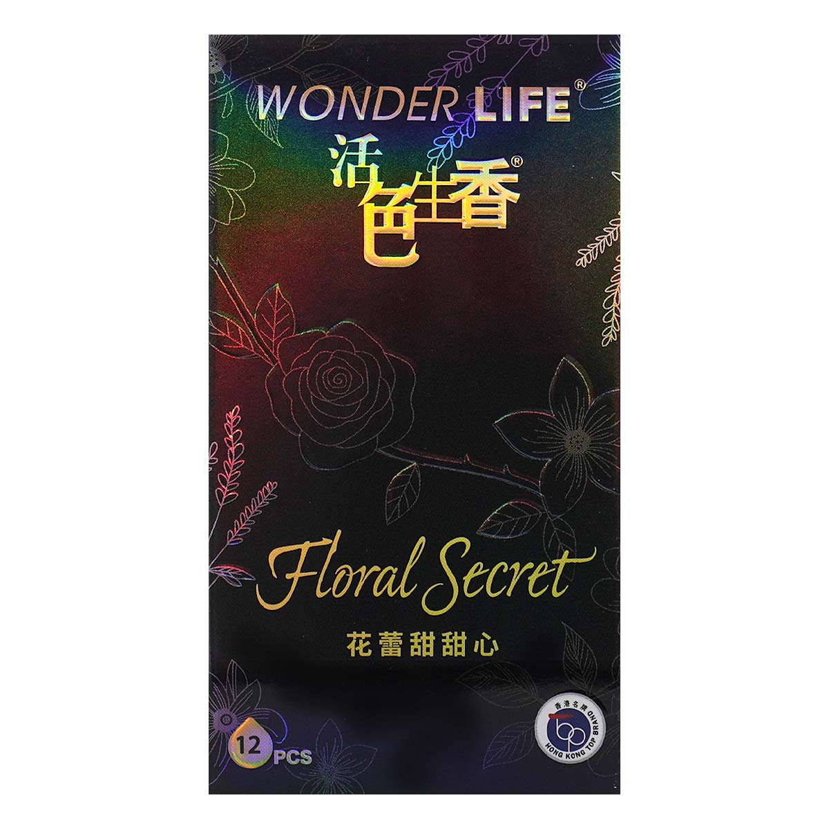 Wonder Life Floral Secret 12's Pack Latex Condom-p_2