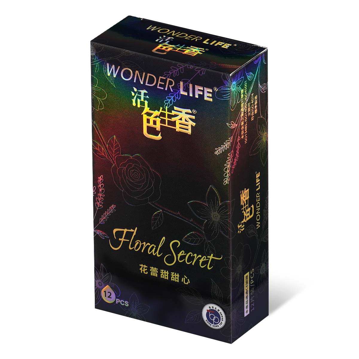 Wonder Life Floral Secret 12's Pack Latex Condom-p_1