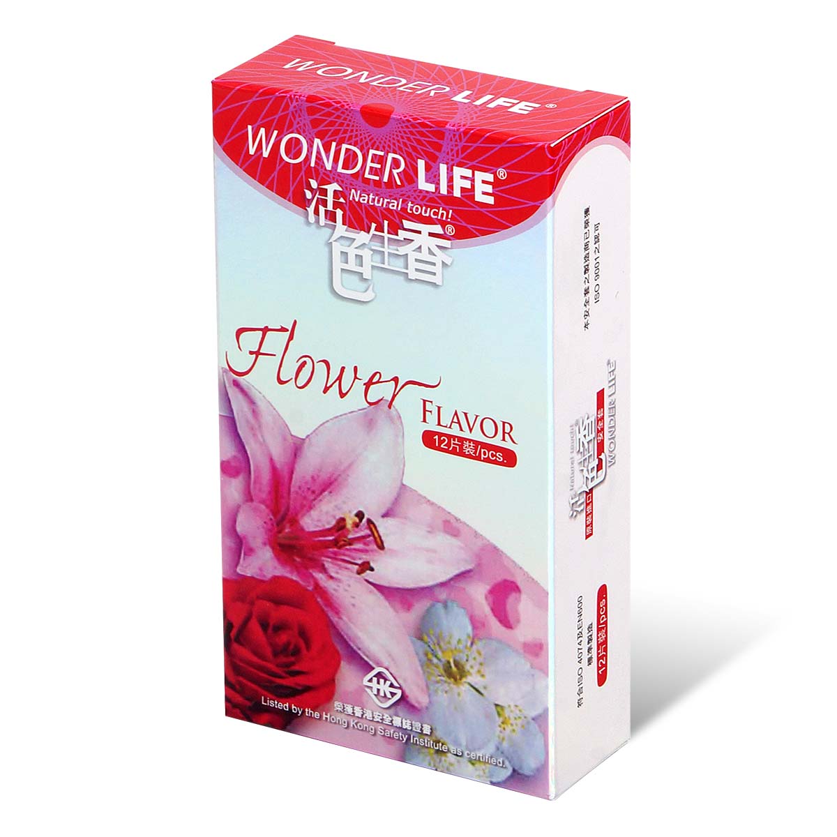 Wonder Life Flower Flavor 12's Pack Latex Condom-p_1