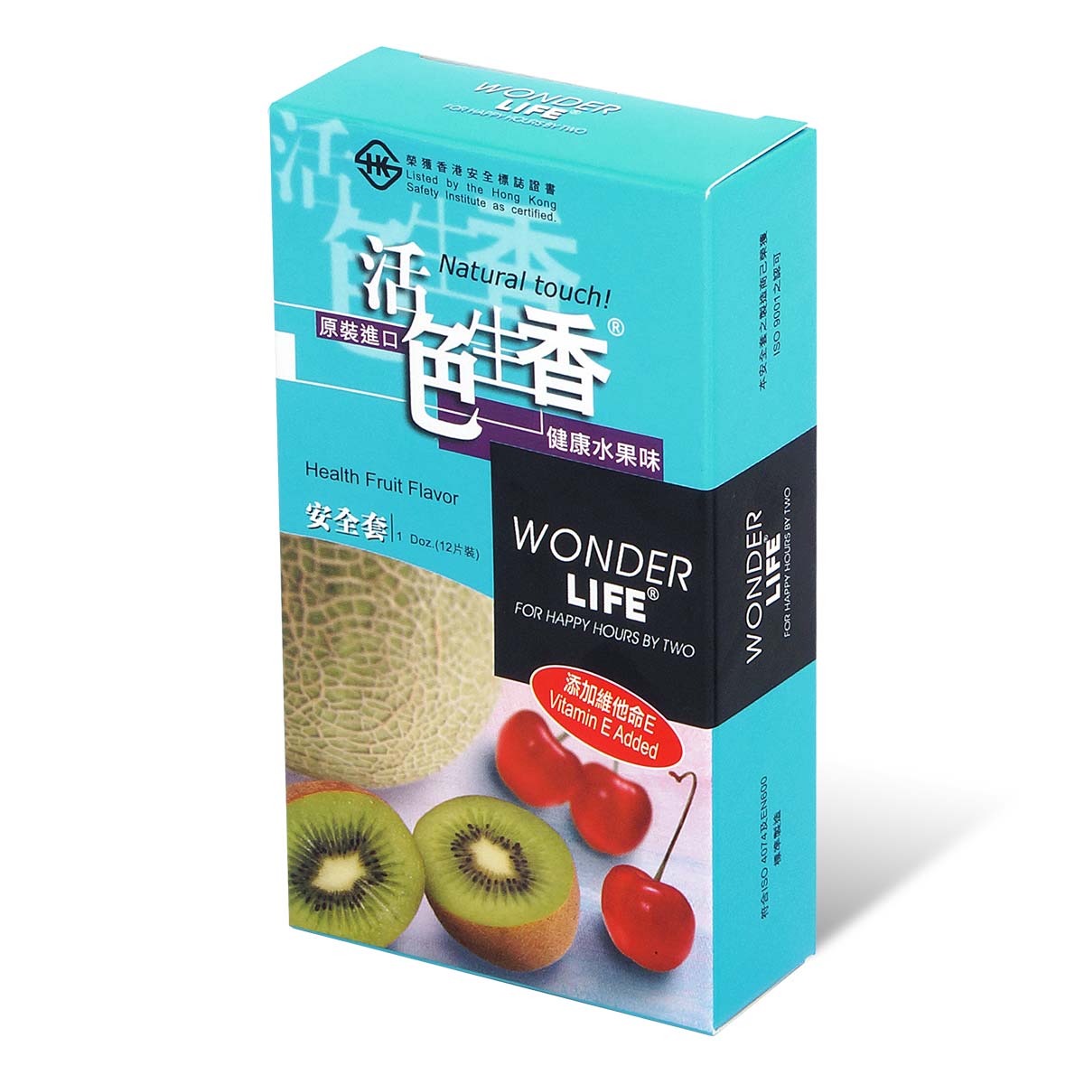 Wonder Life Health Fruit Flavor 12's Pack Latex Condom-p_1