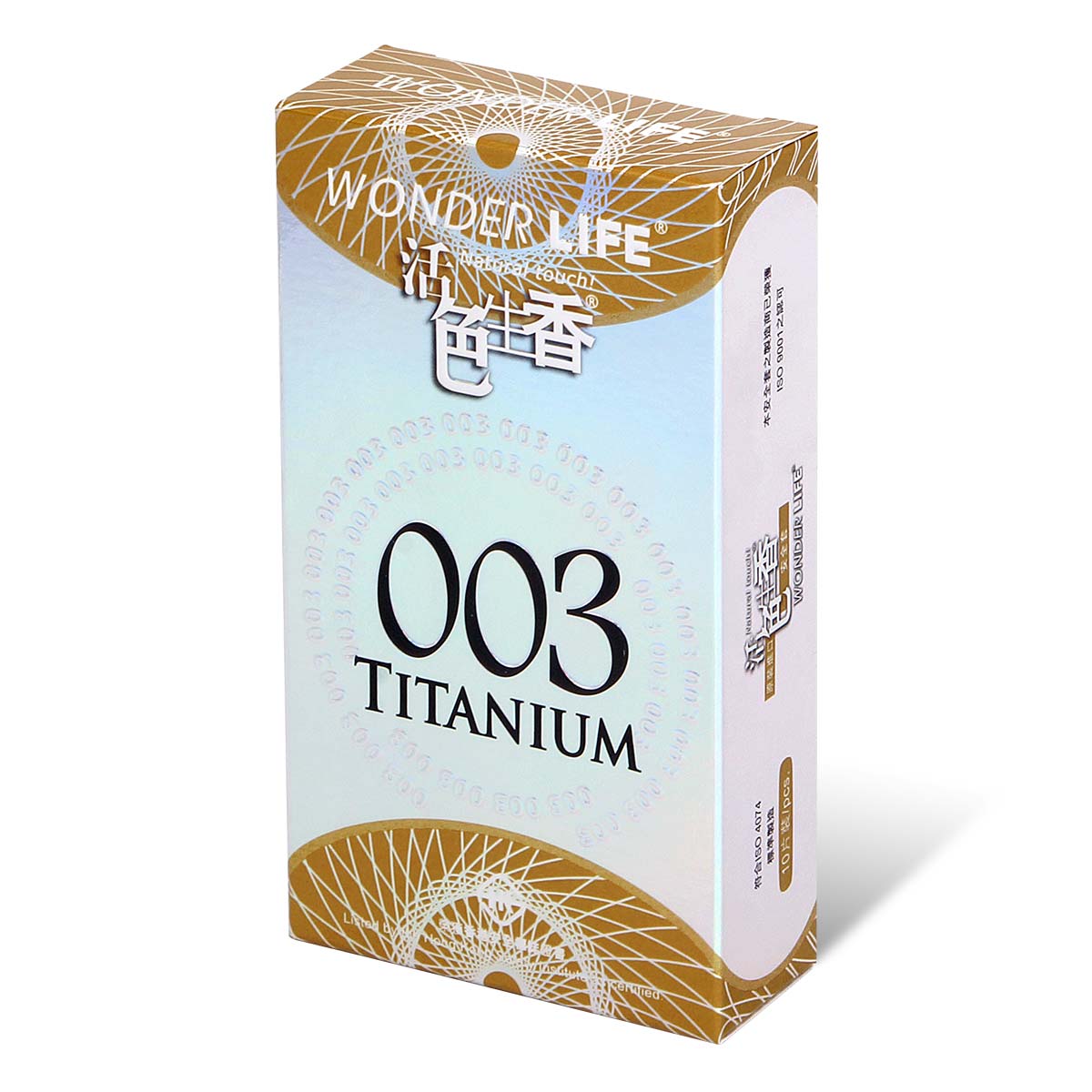 Wonder Life 003 Titanium 10's Pack Latex Condom-p_1