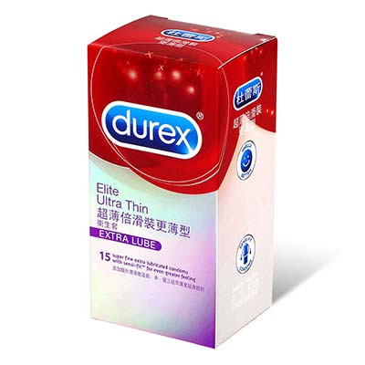 Durex Elite Ultra Thin 15's Pack Latex Condom-thumb