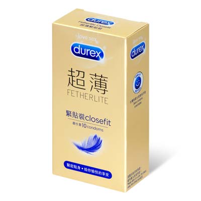 Durex Fetherlite CloseFit 10's Pack Latex Condom-thumb