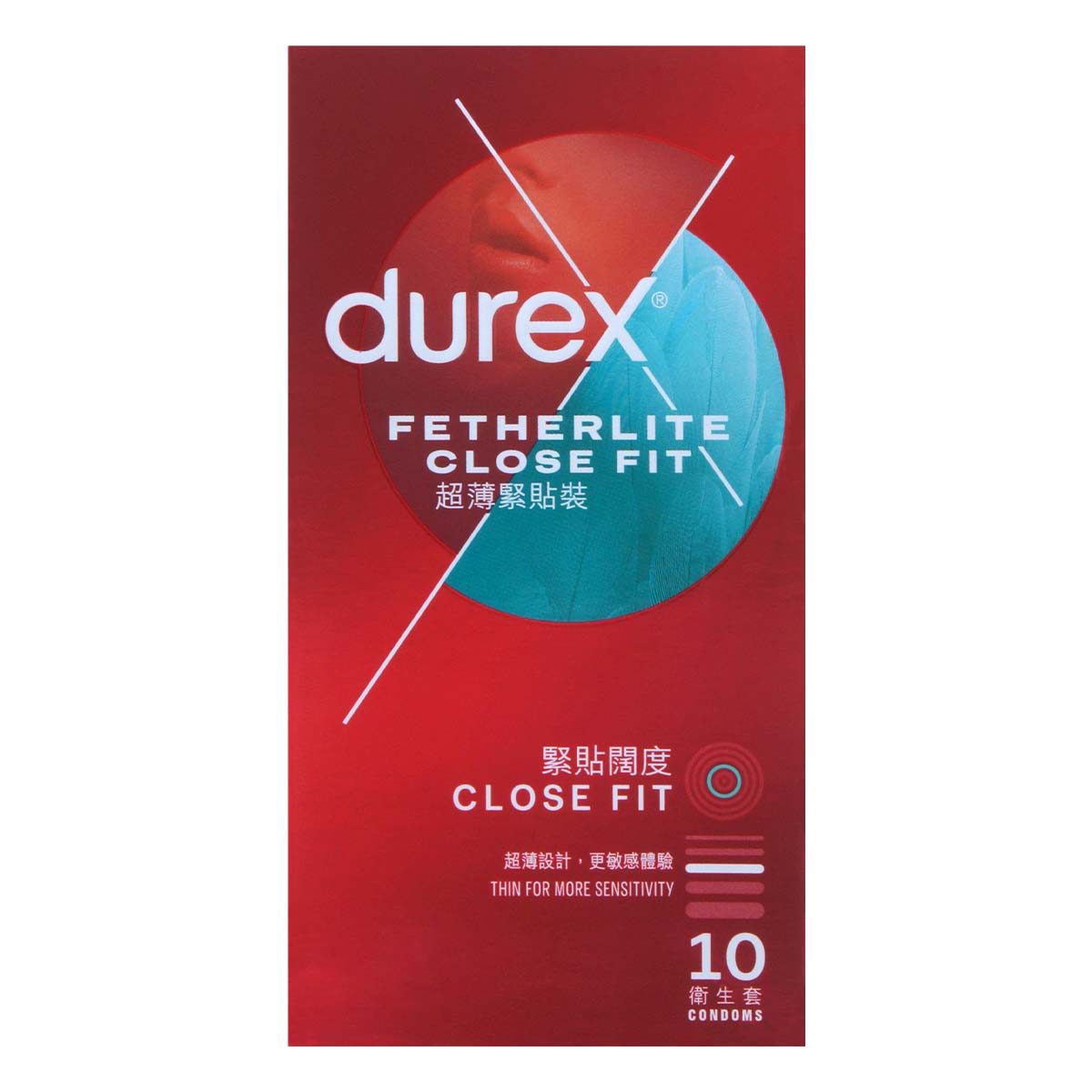 Durex Fetherlite CloseFit 10's Pack Latex Condom (New or old packaging will be sent randomly)-thumb_2