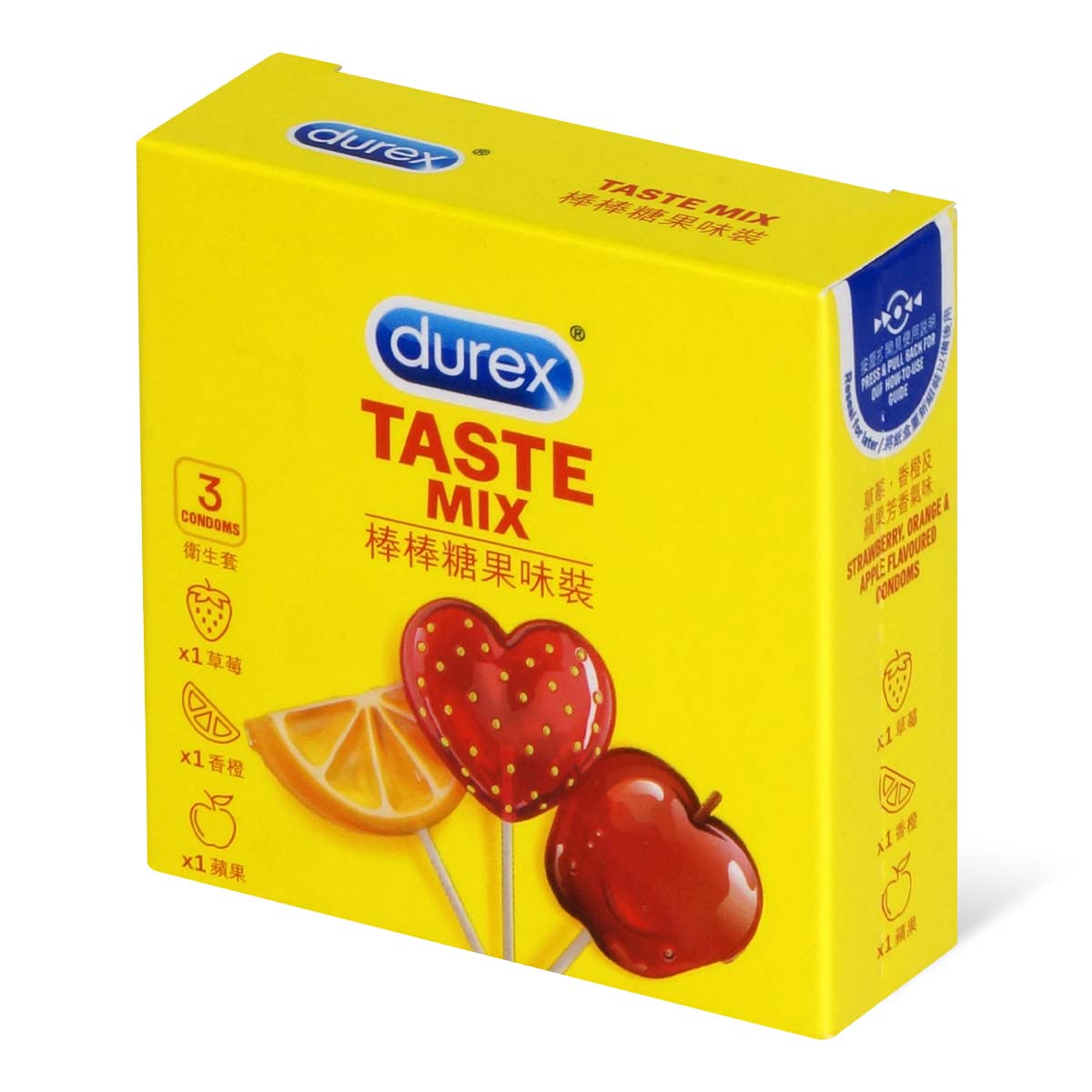 Durex Taste Mix 3's Pack Latex Condom-thumb_1