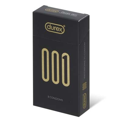 Durex 001 3's Pack Polyurethane Condom-thumb