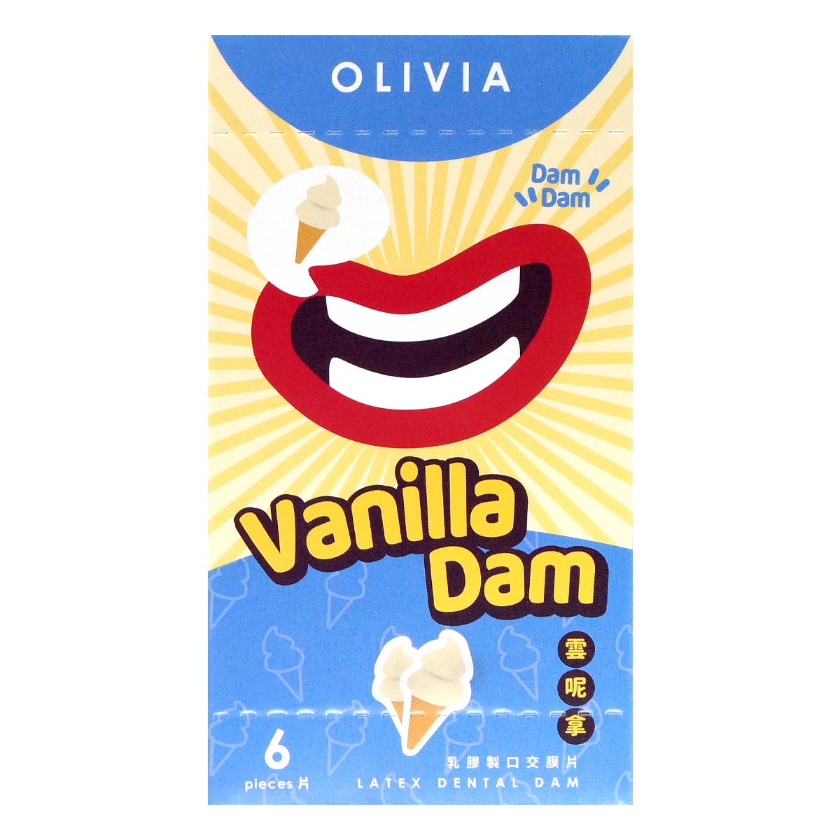 Olivia Vanilla Scent 6's Pack Latex Dental Dam-p_2
