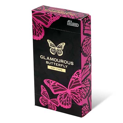 Glamourous Butterfly Hot Type 12's Pack Latex Condom-thumb