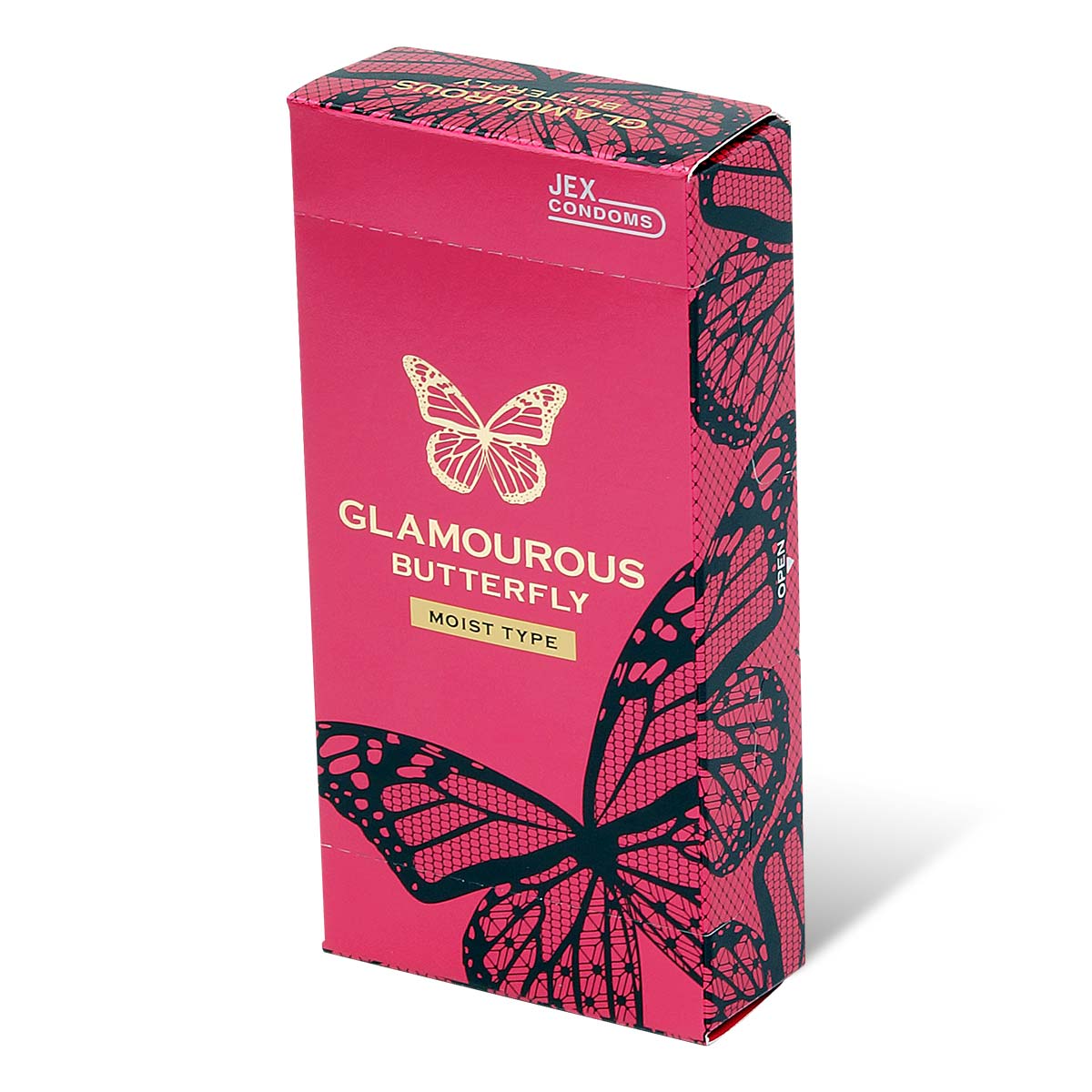 Glamourous Butterfly Moist Type 6's Pack Latex Condom-p_1