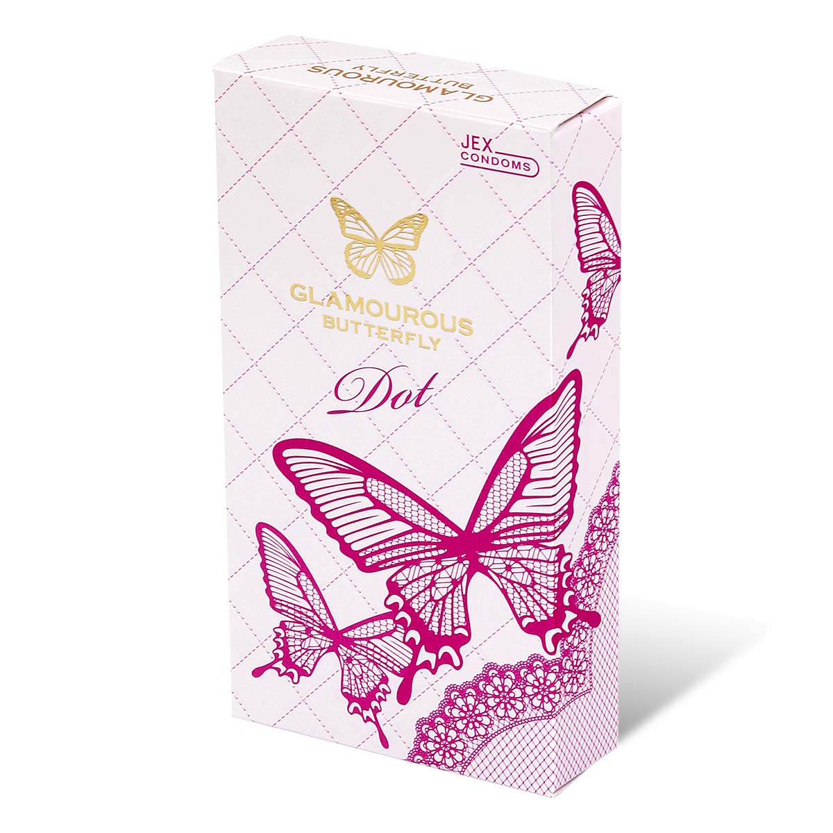 Glamourous Butterfly Dot Type 8's Pack Latex Condom-p_1