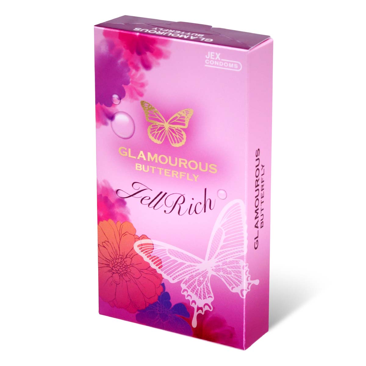 Glamourous Butterfly Jell Rich 8's Pack Latex Condom-p_1