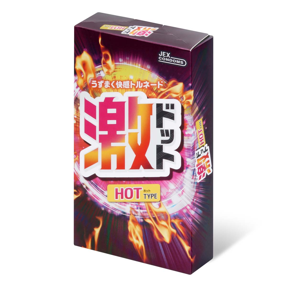 JEX 激ドット ホットタイプ 8 個入 ラテックスコンドーム-p_1