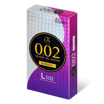 JEX iX 0.02 L-size 6's Pack PU Condom-thumb