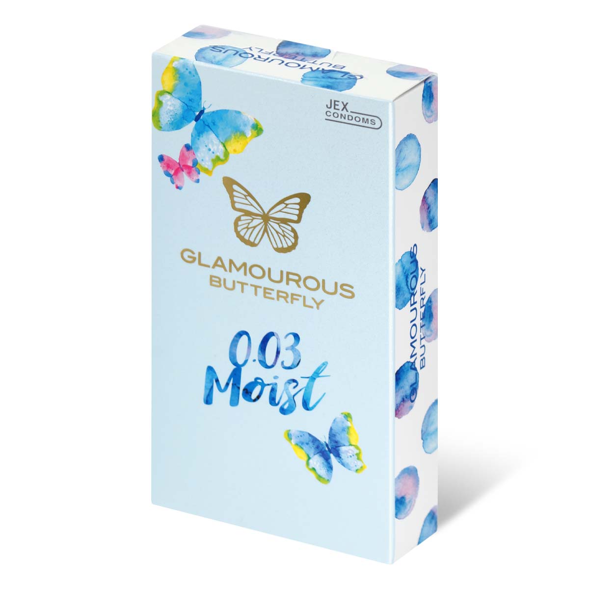 Glamourous Butterfly 0.03 Moist Type 10's Pack Latex Condom-p_1