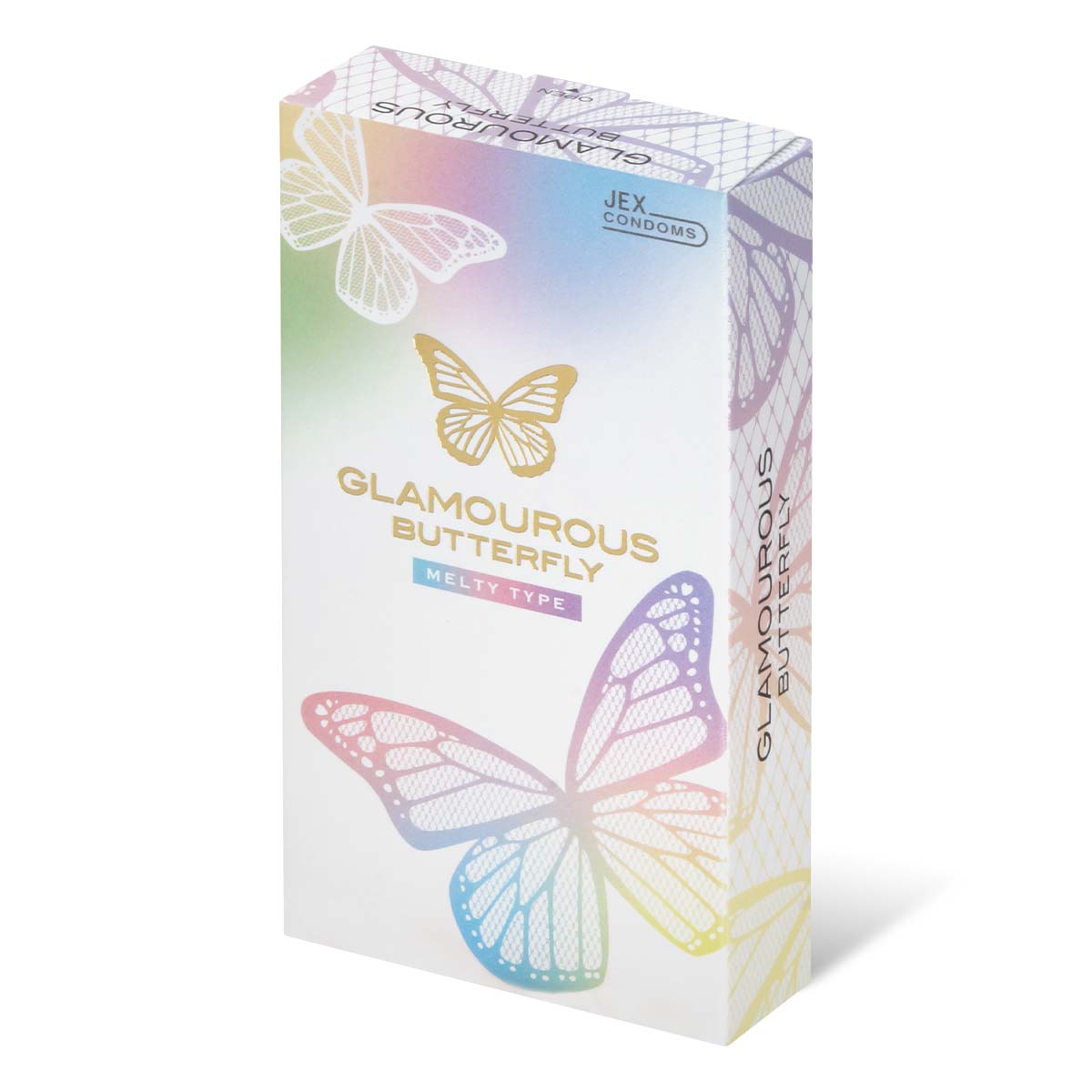 Glamourous Butterfly Melty Type 10's Pack Latex Condom-p_1