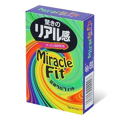 Sagami Miracle Fit 51mm 5's Pack Latex Condom-thumb