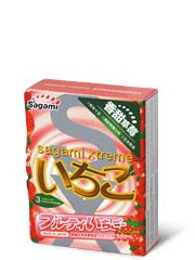 Sagami Xtreme Strawberry 3's Pack Latex Condom-p_1