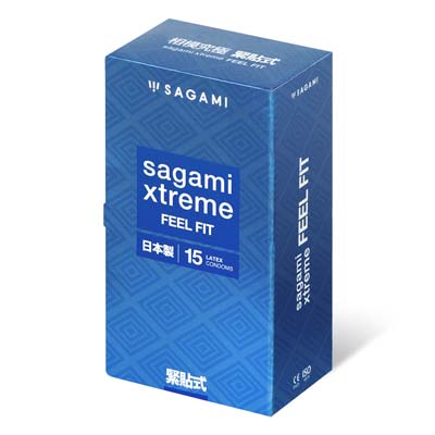Sagami Xtreme Feel Fit 51mm 15's Pack Latex Condom (Short Expiry)-thumb