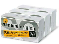 Sagami Original 0.02 L-size 12's 3-packs Set-p_1
