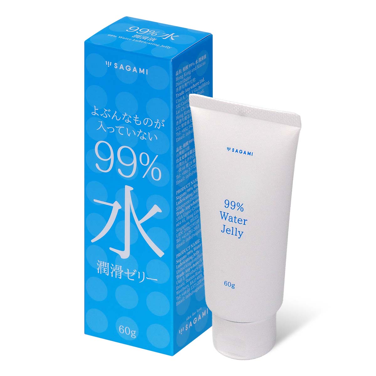 Sagami 99% Water Lubricating Jelly 60g Water-based Lubricant-p_1