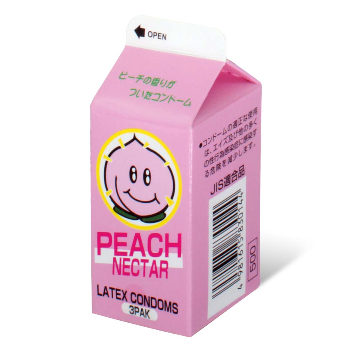 蜜桃味安全小包 3 片裝 乳膠安全套-p_1