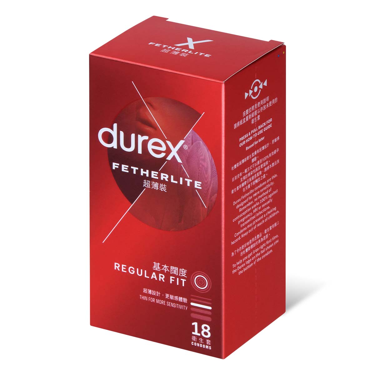 Durex Fetherlite 18's Pack Latex Condom (New or old packaging will be sent randomly)-thumb_1