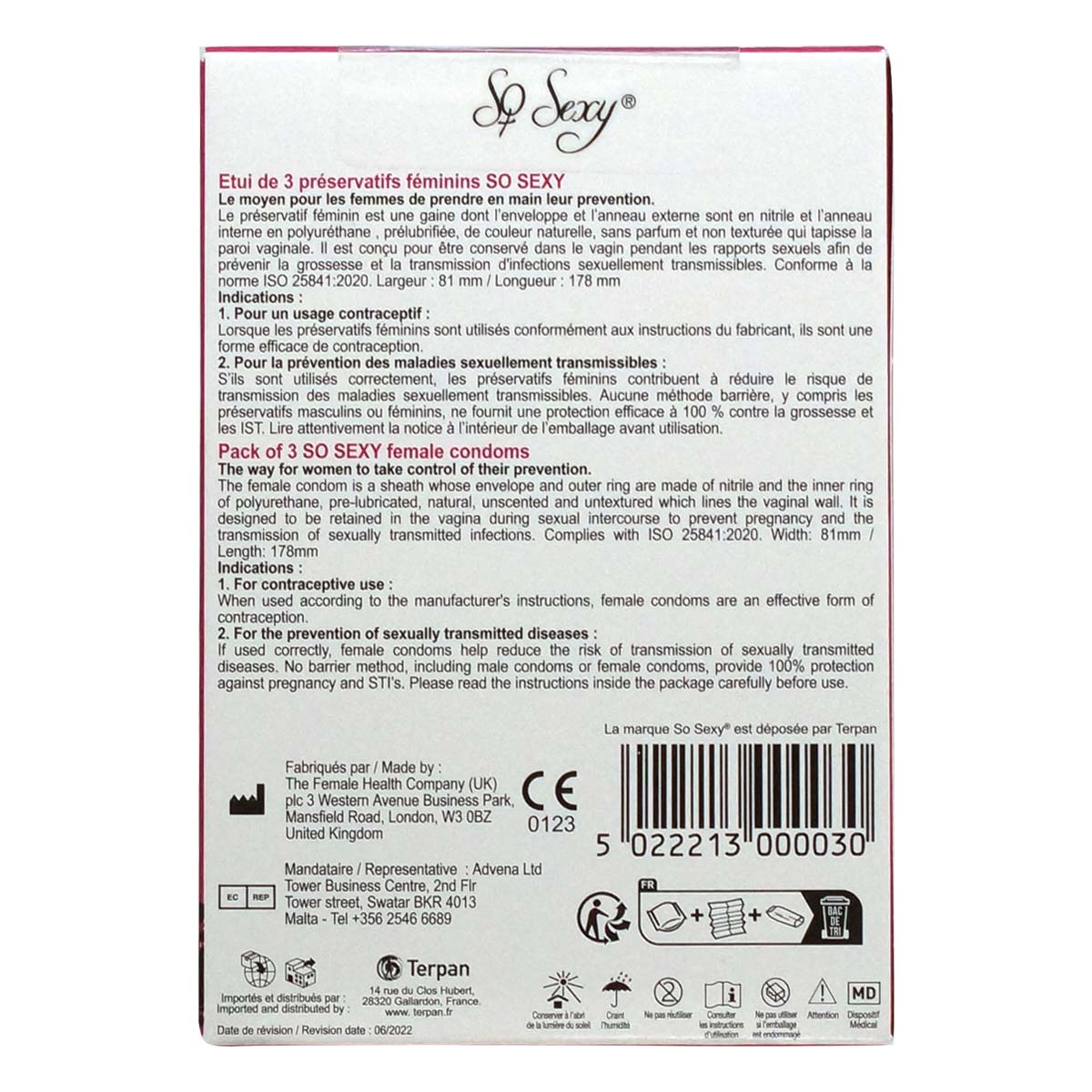 So Sexy 非乳胶 女性用安全套 3 片装 (新旧包装随机发送)-p_3