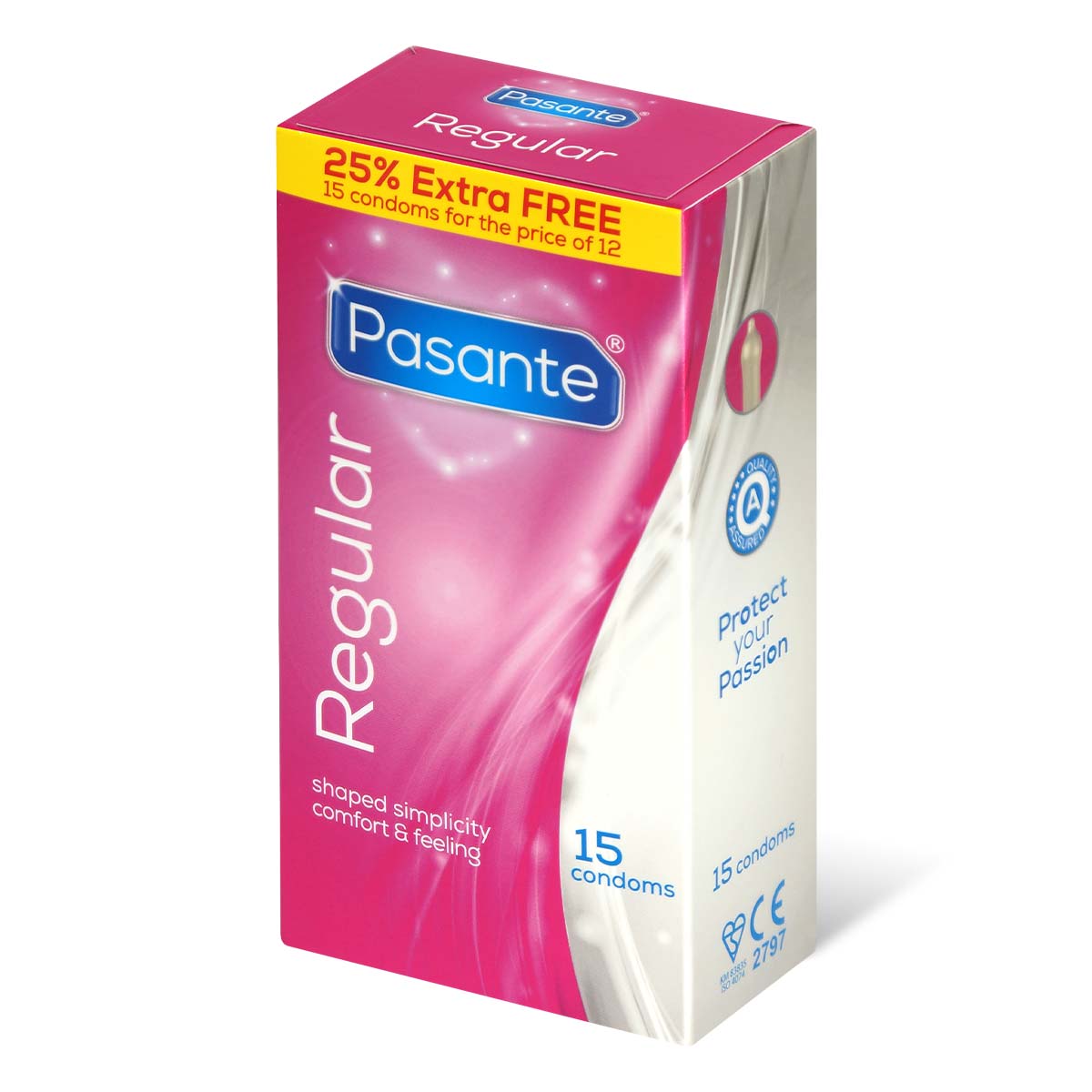 Pasante Regular 15's Pack Latex Condom-p_1