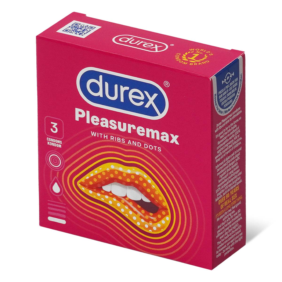 Durex Pleasure Max 3's Pack Latex Condom (Parallel Import)-p_1