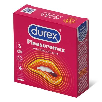 Durex Pleasure Max 3's Pack Latex Condom (Parallel Import)-thumb
