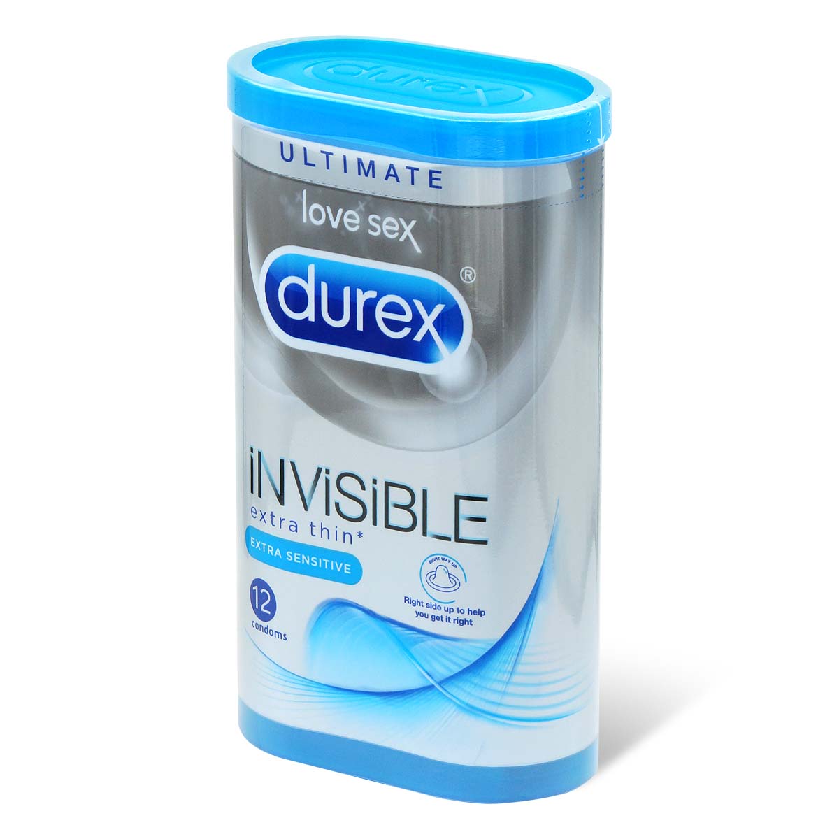 Durex Invisible Extra Thin 12's pack Latex Condom-p_1
