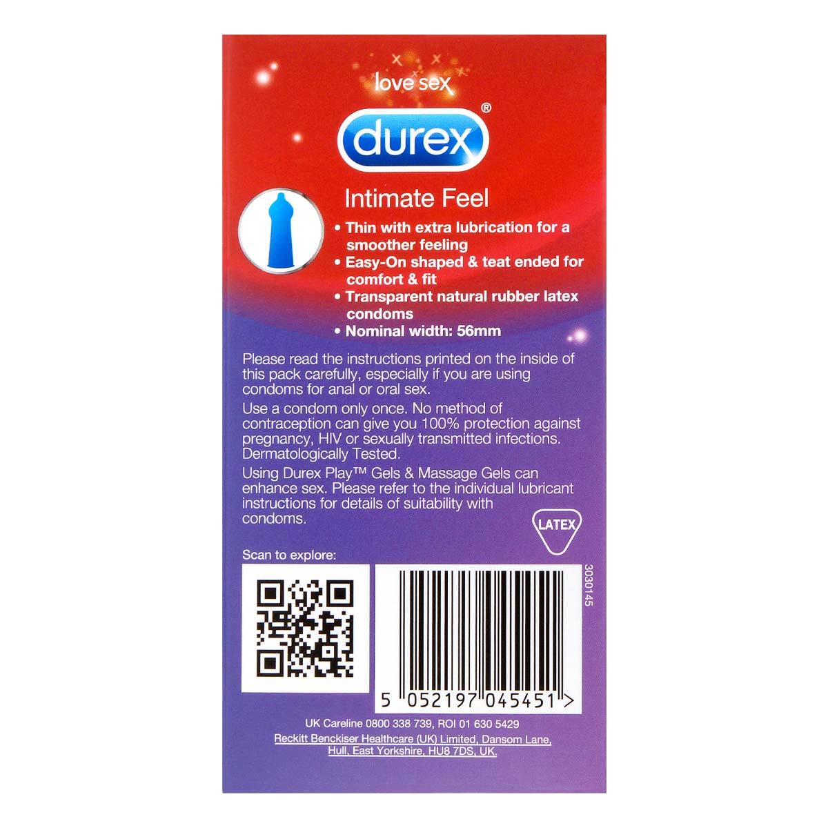 Durex Intimate Feel 12's Pack Latex Condom-p_3