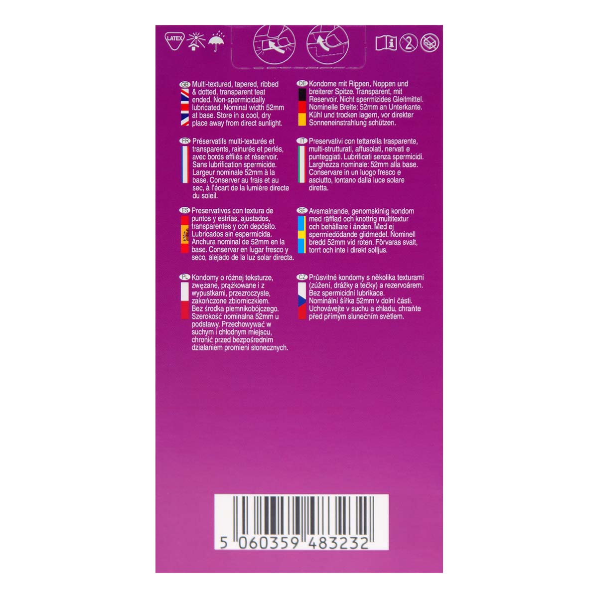 Pasante Intensity 12's Pack Latex Condom-p_3