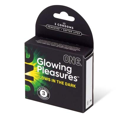 ONE Glowing Pleasures 3's Latex Condom-thumb