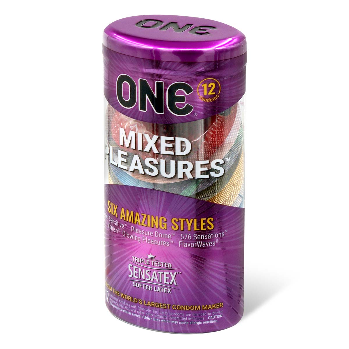 ONE Mixed Pleasures 12's Pack Latex Condom-p_1