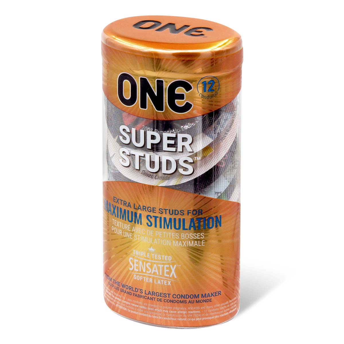 ONE Super Studs 12's Latex Condom-p_1