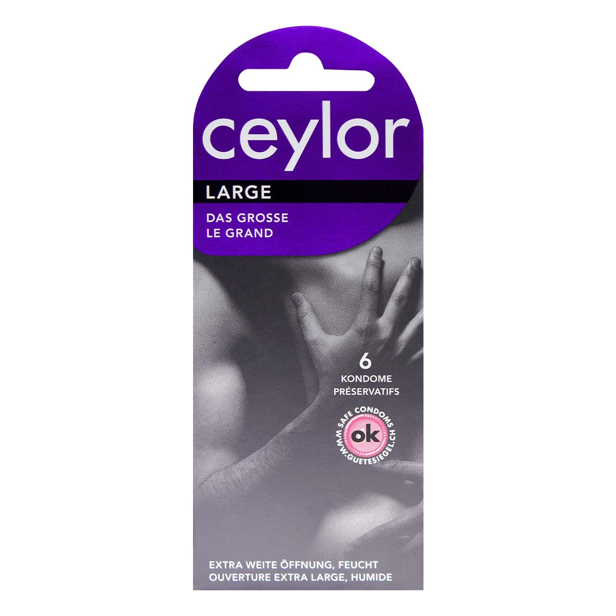 ceylor Large 55mm 6's Pack Latex Condom-p_2