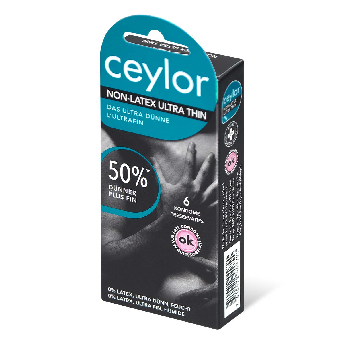 ceylor (セイラー) ウルトラ シン 0.02 58mm ポリウレタン製コンドーム 6個入-p_1
