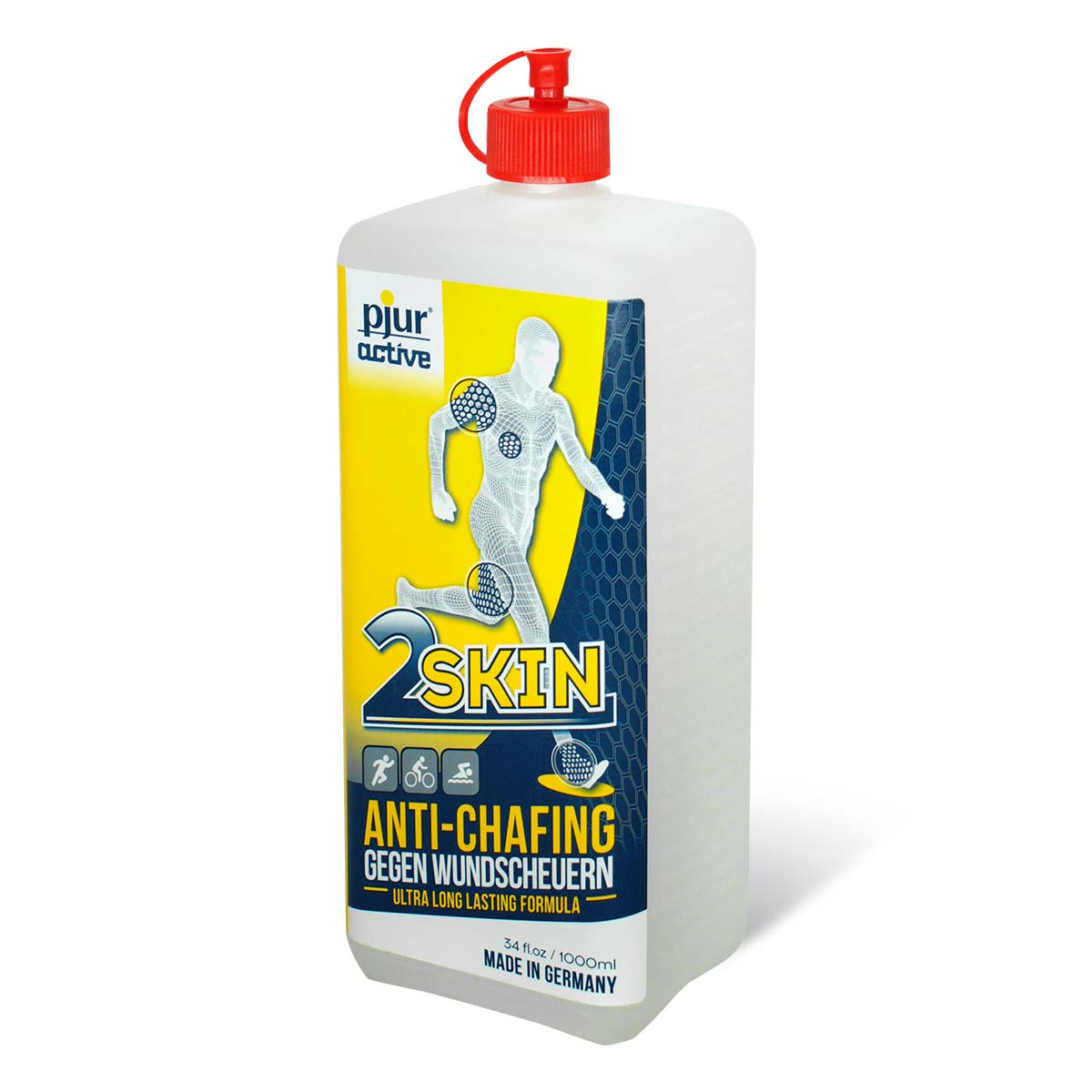 pjuractive 2skin ANTI-CHAFING GEL - 1000ml refill bottle - International Edition-p_1
