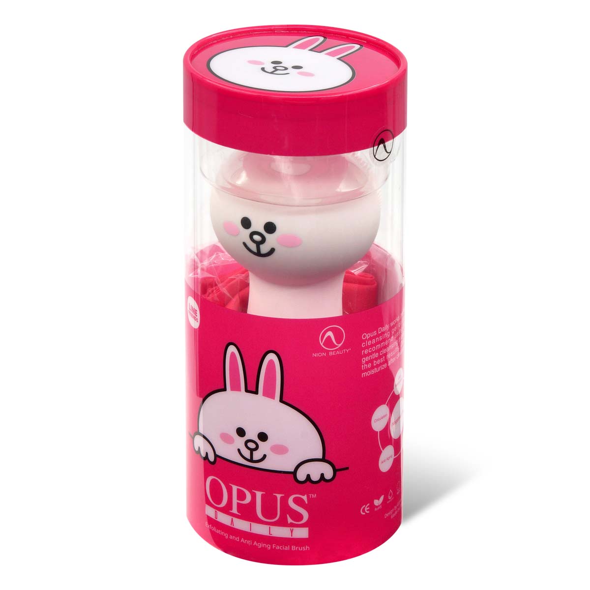 Line Friends Opus Daily Exfoliating and Anti Aging Facial Brush (Cony)-p_1