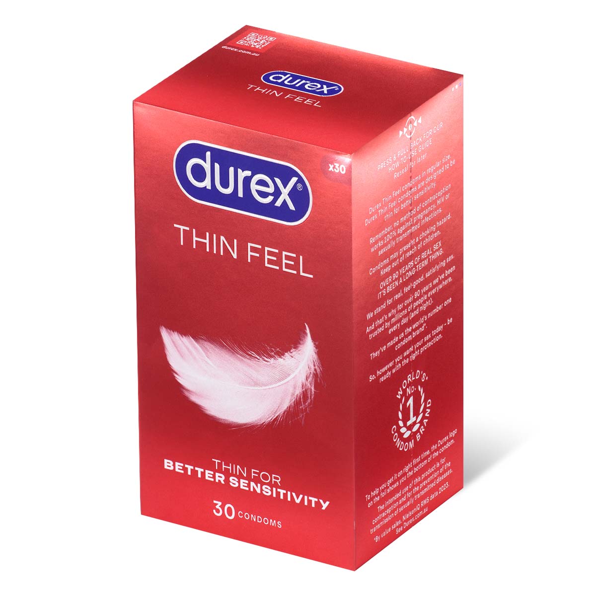 Durex Thin Feel 30's Pack Latex Condom (Parallel Import)-p_1