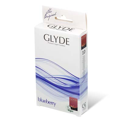 Glyde 格蕾迪 素食主义安全套 蓝莓香 10 片装 乳胶安全套-thumb