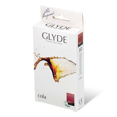 Glyde Vegan Condom Cola 10's Pack Latex Condom-thumb