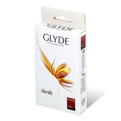 Glyde Vegan Condom Slimfit 49mm 10's Pack Latex Condom-thumb