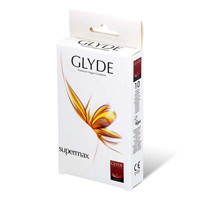 Glyde Vegan Condom Supermax 60mm 10's Pack Latex Condom-thumb